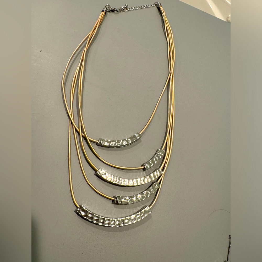 Necklace with several layers beautiful and great condition.